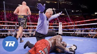 Slow Motion Angle of Tyson Fury knocking out Deontay Wilder in Trilogy Bout