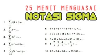 [FULL] MEMBUAT NOTASI SIGMA JADI DERET DAN DERET JADI NOTASI SIGMA