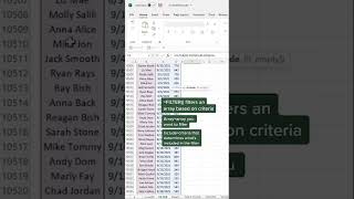 Create dynamic filters using Excel’s FILTER function #excel #shorts