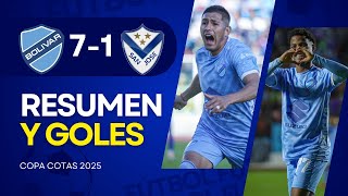 BOLÍVAR 7 - 1 GV SAN JOSÉ |Resumen y GOLES| 4tos de Final 2025