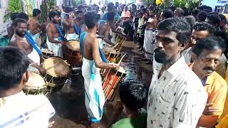 muhavur panguni pongal kerala chenda melam 💙💚💥🥁