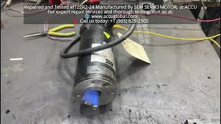 Repaired and Tested MT22R2-24 SERVO MOTOR Manufactured By SEM SERVO MOTORS, At ACCU