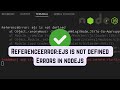 ReferenceError:  ejs is not defined || Errors in Nodejs