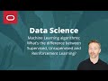 Machine Learning algorithms: Supervised, Unsupervised and Reinforcement Learning
