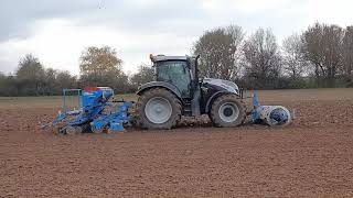 Weizen Säen 2020 mit Steyr Profi CVT 4145 und Lemken Saphir 7