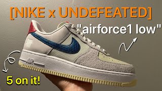 [빠른리뷰!] 나이키 x 언디핏 에어포스원 리뷰!! (NIKE x Undefeated airforce1low Review)