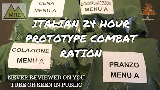 Rare Italian 24 Hour Prototype Combat Ration Unboxing Part 1