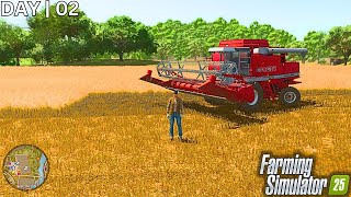 Day 02 | 30,000$ Profit From Canola Farming Simulator 25!