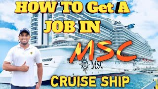 MSC CRUISE SHIP JOBS!!