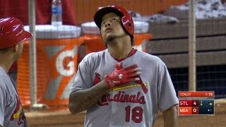 STL@MIA: Martinez collects his fourth RBI of the game