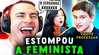 SUPER XANDÃO REAGINDO - LUCAS PAVANATO VS FEMINISTA DO BOULOS: MELHORES MOMENTOS!