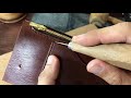 part2トラッカーウォレットの作り方を解説│ファスナー取り付け偏【レザークラフト塾・leathercraft】