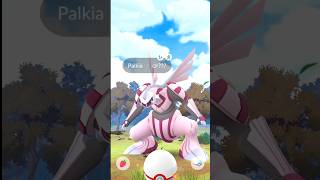 First Ever ✨ SHINY PALKIA Higher cp ???  but..😎 #shorts #palkia #pokémongo