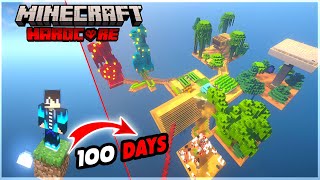 100 Days In One Block Hardcore Minecraft ( Hindi )