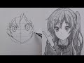 Draw Anime Girl Using Easy Method | Shinka Nibutai | For Beginners