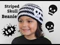 STRIPED SKULL BEANIE IN MANY COLORS!