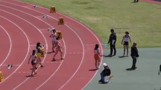 20160429群馬県高校総体中北毛地区女子400mR2組