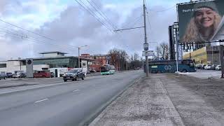 Walking through the streets of Tallinn, Estonia (Mustamäe tee) February, 2023