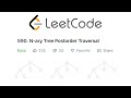 LeetCode N-ary Tree Postorder Traversal Solution Explained - Java