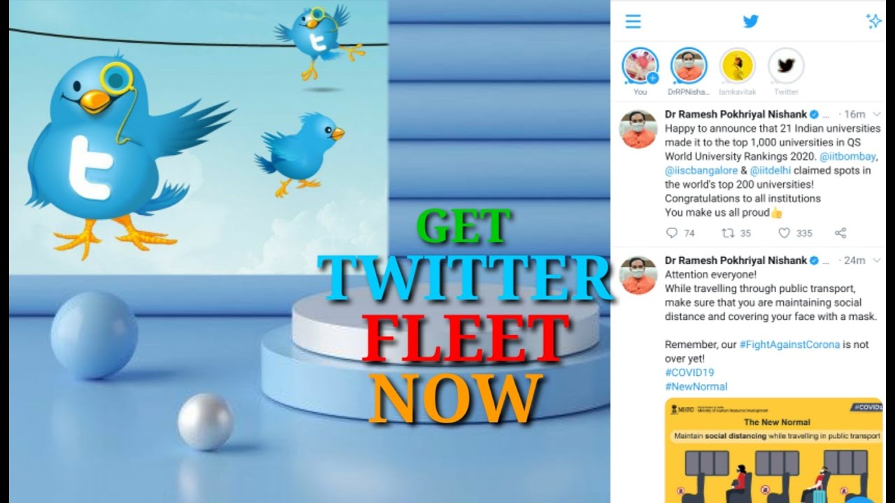 TWITTER FLEETS - YouTube