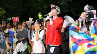 2015.07.03「戦争法案に反対する国会前抗議行動 (SEALDs)」: コール③【10/12】