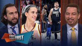 Luka, Kyrie & NBA’s Best Scoring Duos + Caitlin Clark winless in WNBA career | FIRST THINGS FIRST