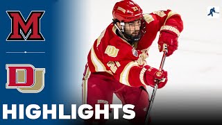 Miami vs Denver | NCAA College Hockey | Highlights - February 21, 2025