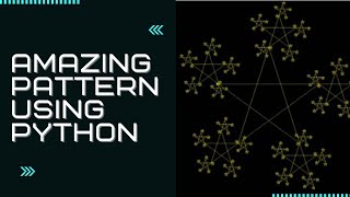 Amazing Star Pattern Using Python - Python Pattern Printing : Turtle Program