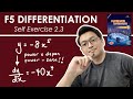 F5 Add Math | Differentiation Self Exercise 2.3 | Pembezaan