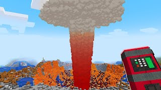 POŁĄCZYŁEM 100 BOMB ATOMOWYCH W MINECRAFT I JE WYSADZIŁEM! OGROMNE ZNISZCZENIA