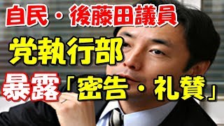 【衝撃】自民・後藤田議員都議選を暴露!!党執行部を「密告、引き締め、礼賛…、おかしな管理」と疑問を呈した