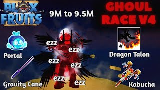 9M to 9.5M Bounty Hunt | Portal + Gravity Cane + Dragon Talon + Kabucha [Blox Fruit]