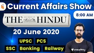 8:00 AM - Daily Current Affairs 2020 by Bhunesh Sir | 20 June 2020 | wifistudy
