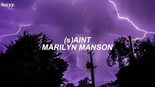 (s)AINT : Marilyn Manson (Spanish / English lyrics)