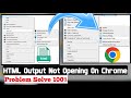HTML File Not Opening In Chrome | HTML Not Working In Chrome | Visual Studio Not Opening Browser |