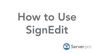How to Use Sign Edit - Minecraft Java