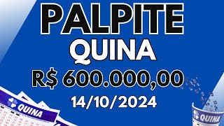 2 PALPITES DA QUINA CONCURSO 6557 DE R$ 600 MIL