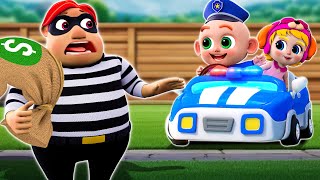 Let's Chase the Thief! Baby Police Song - Funny Kids Songs + More Nursery Rhymes \u0026 Kids Songs