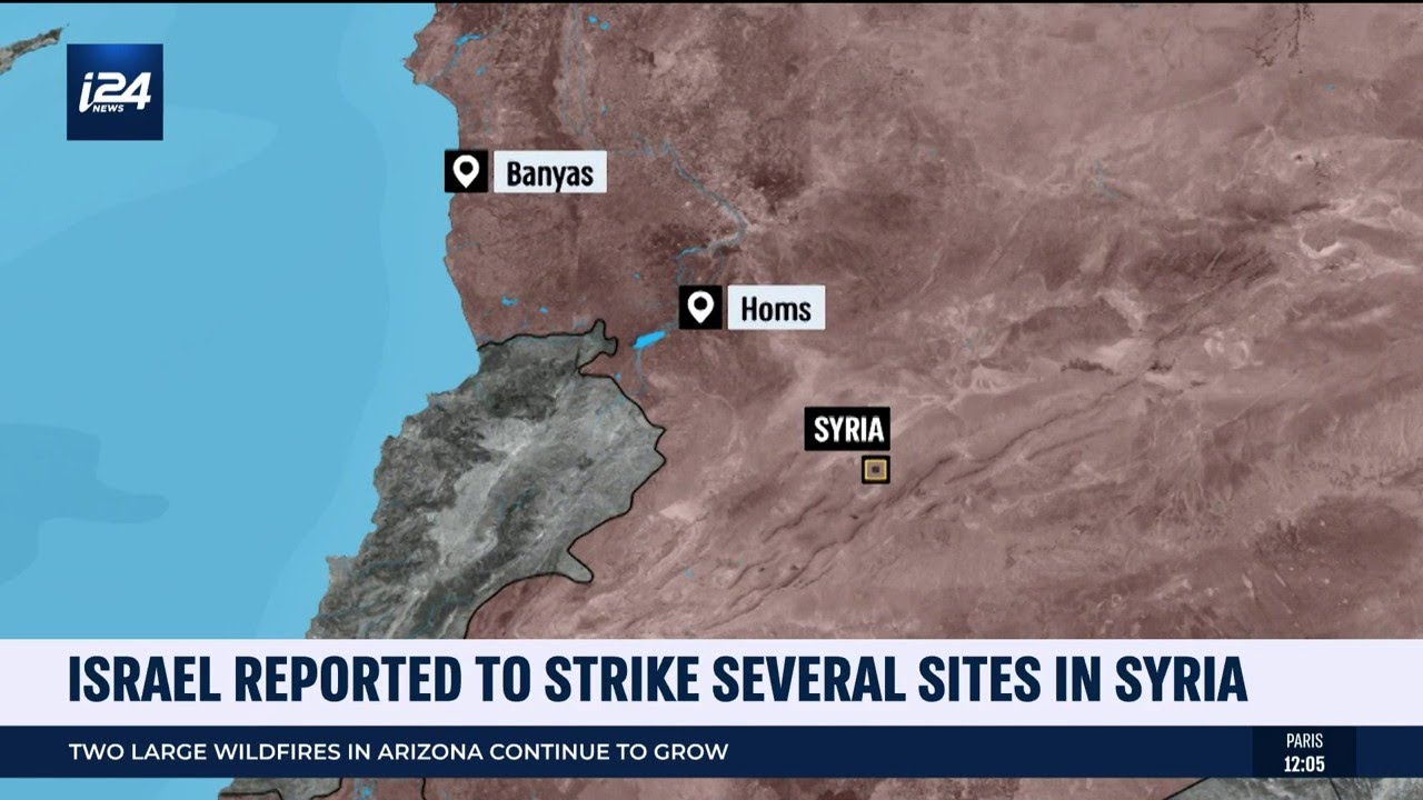 Israel Reported To Strike Several Sites In Syria - YouTube