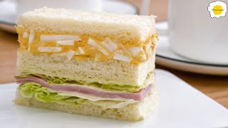 Breakfast Egg Salad Ham Sandwich