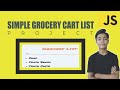 JAVASCRIPT Course Project Based Learning - Simple Grocery Cart List Using Javascript Project #14