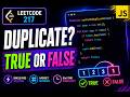Contains Duplicate Interview Question | JavaScript DSA