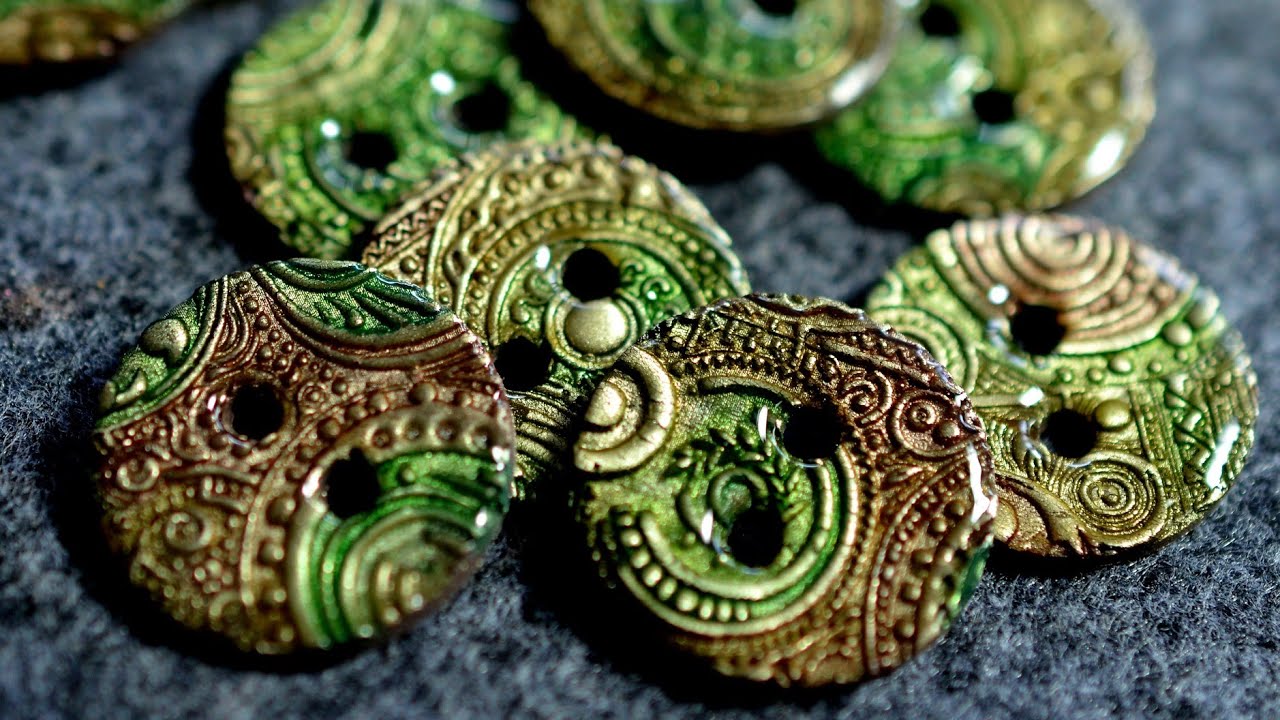 Easy Diy Buttons Polymer Clay Tutorial Youtube