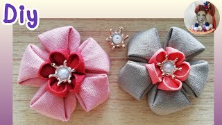 Diy fabric flowers Ep62/handmade flowers/how to make flower/Thai fabric/fabric flowers/crafts flower