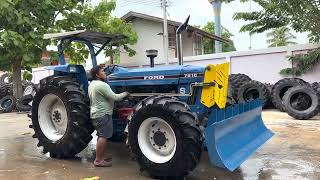 New holland 7810 SUPER POWERSTAR  6 สูบเทอโบ 125 แรงม้า เกียร์กลาง คานหน้าคาราโร่ กรองใหญ่แบบ7840