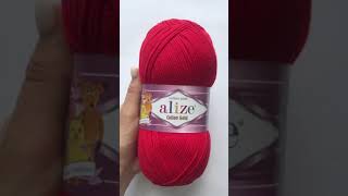 Подробный обзор пряжи Alize Cotton Gold(Хлопок с акрилом) №56 Красный