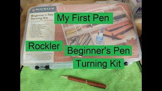 Rockler's Beginner's Pen Turning Kit - My First Pen Turning - Let's Figure This Out