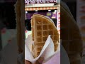 strawberry cream waffle korean street food shortsvideo