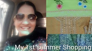 My 1st summer suits shopping / गर्मी के सूट / Shopping / My favorite colour shopping