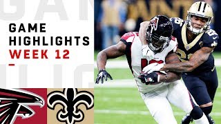 Falcons vs. Saints Week 12 Highlights | NFL 2018